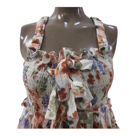 En Saison x Anthropologie Floral Bow Front Tiered Mini Dress NWT Women’s XS - Picture 13 of 14